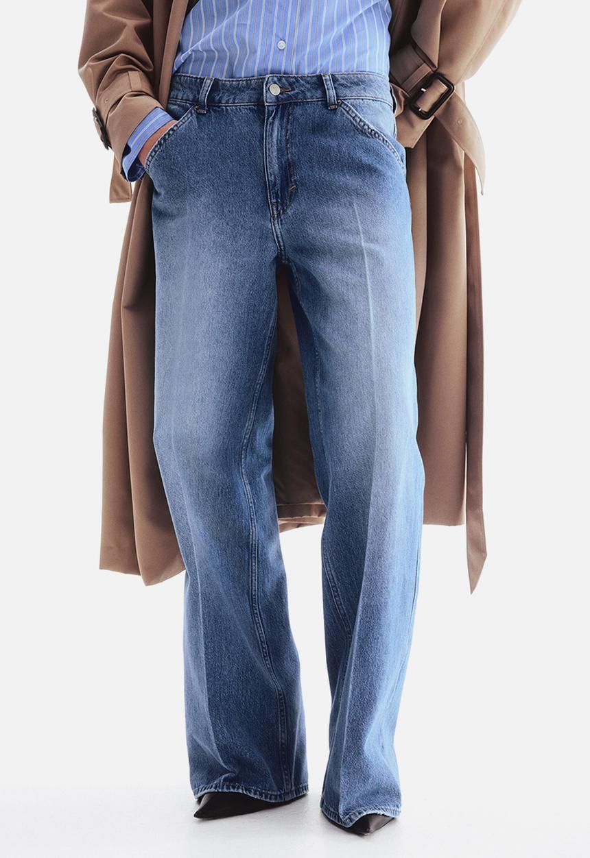 H&M - Crease-leg jeans - denim blue