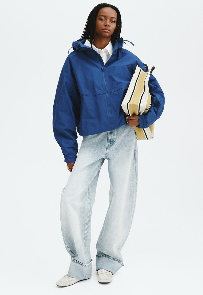 H&M - Hooded windbreaker - dark blue