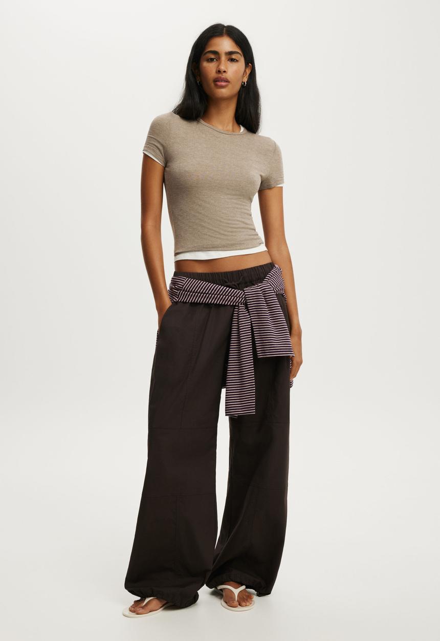 Cotton On - Jackson Utility Pant - Cocoa Bark