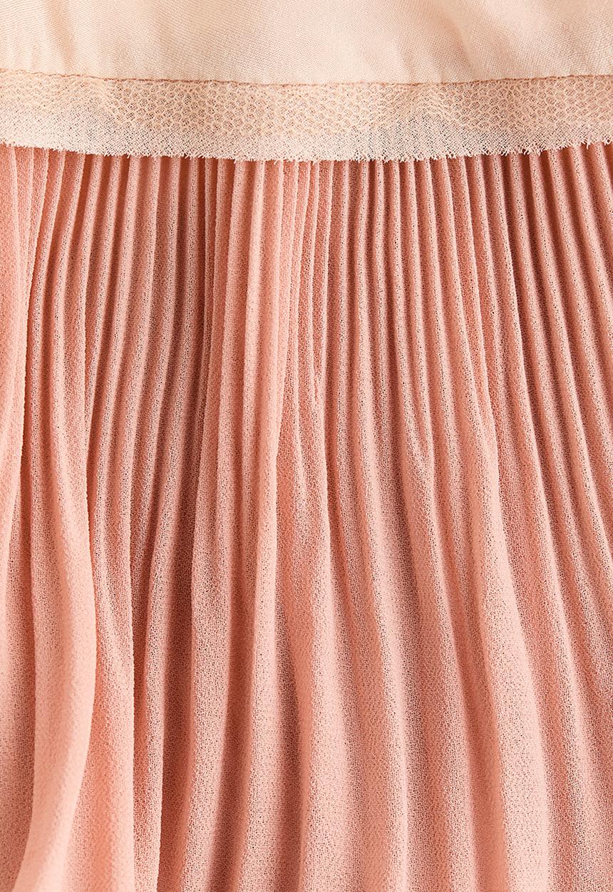 H&M - Lace-trimmed slip dress - powder pink
