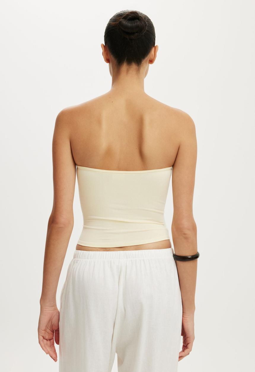 Cotton On - Maple Tube Top - Vanilla Glow