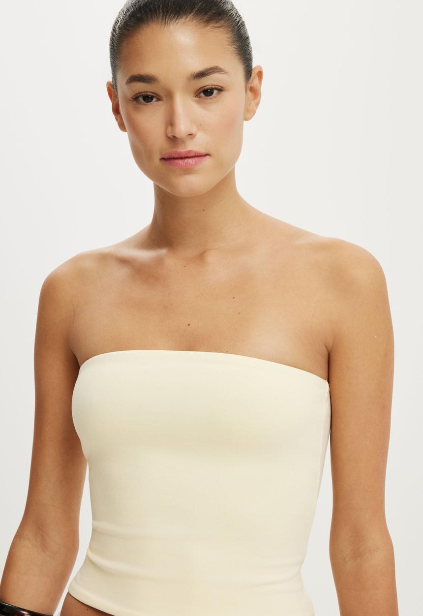 Cotton On - Maple Tube Top - Vanilla Glow