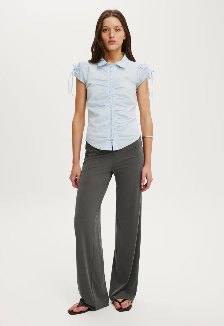 Cotton On -  Jayden Shortsleeve Shirt - Seaside Blue