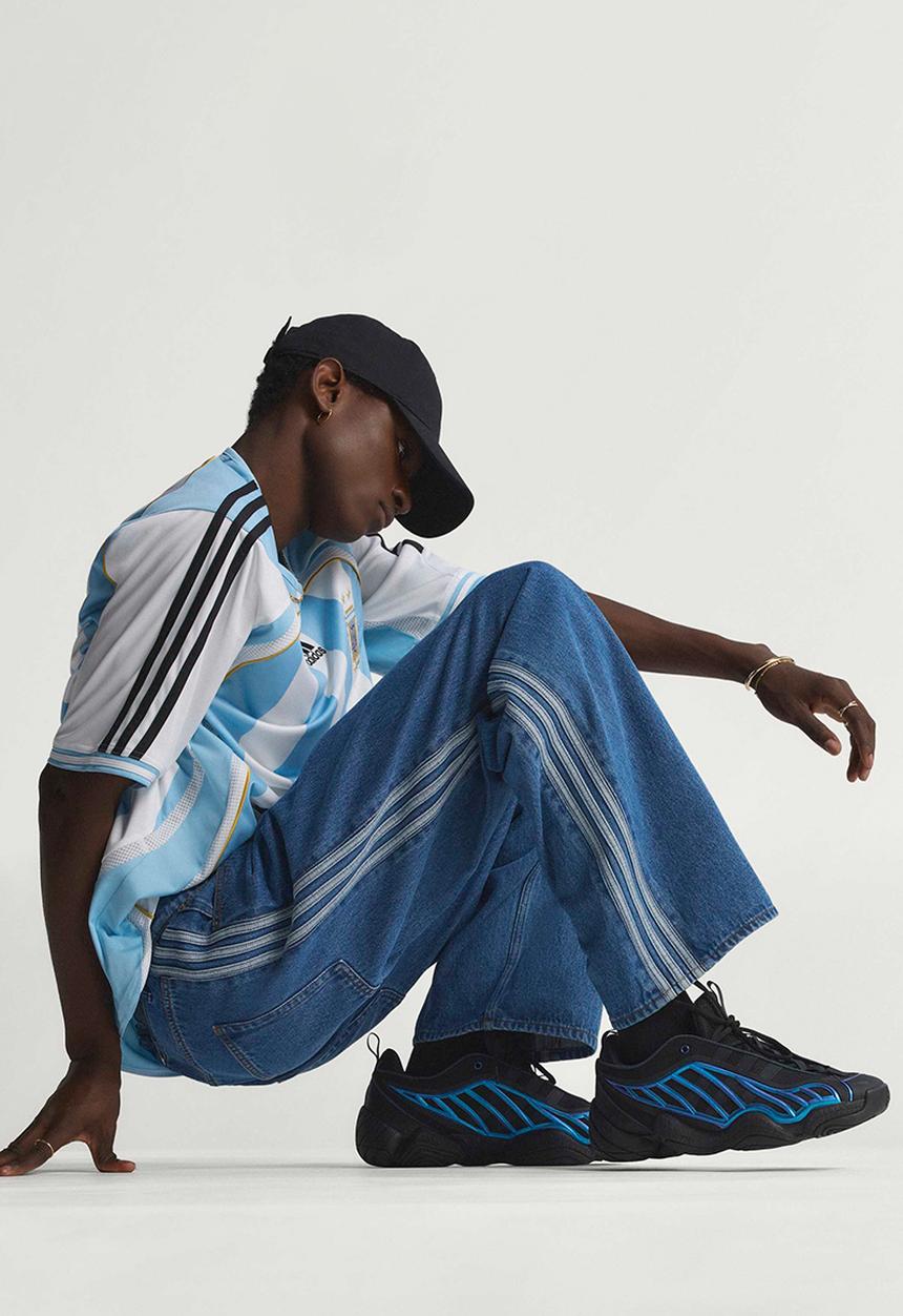 adidas Originals - Firebird Adicolor Denim Pants - Blue