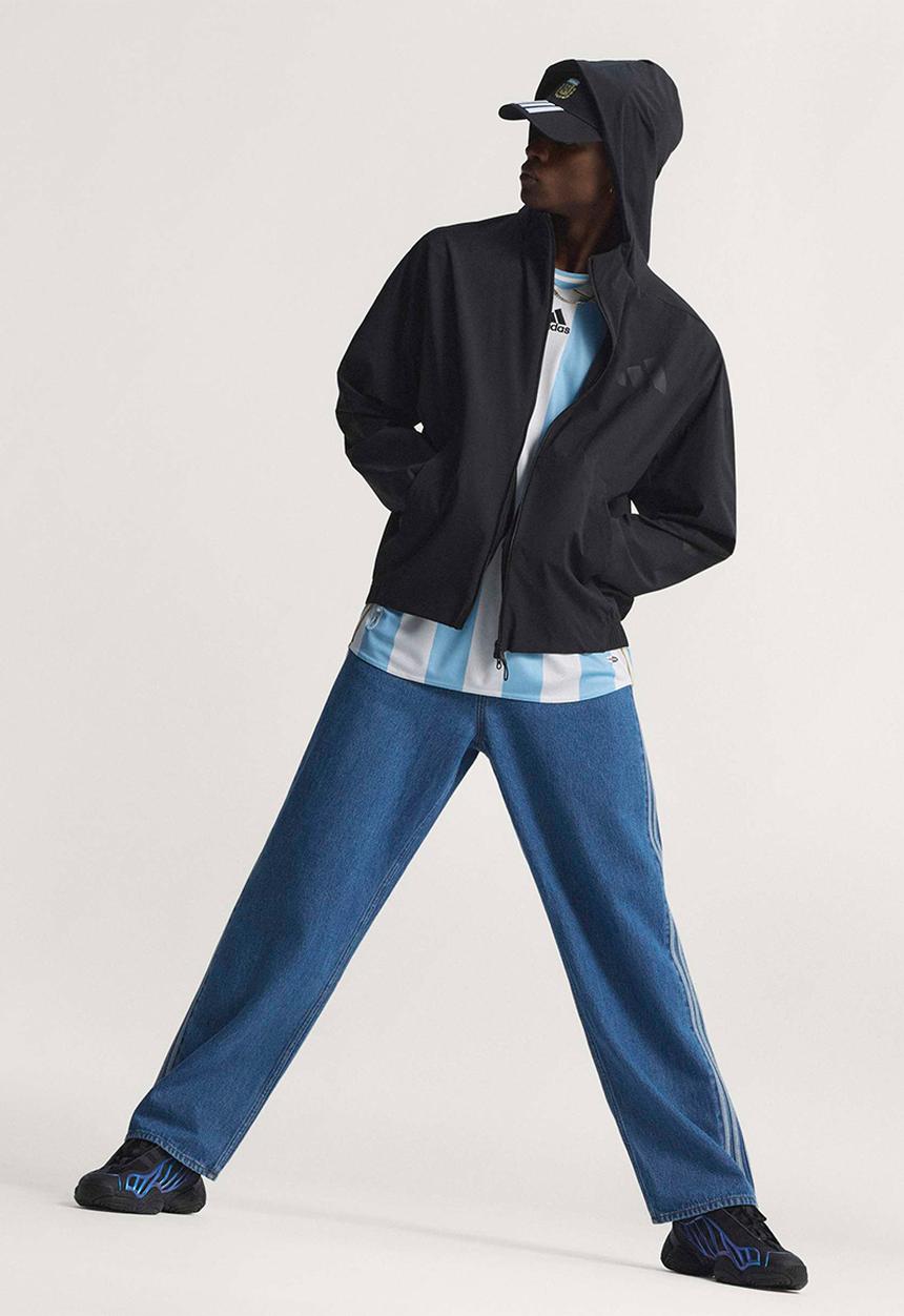 adidas Originals - Firebird Adicolor Denim Pants - Blue