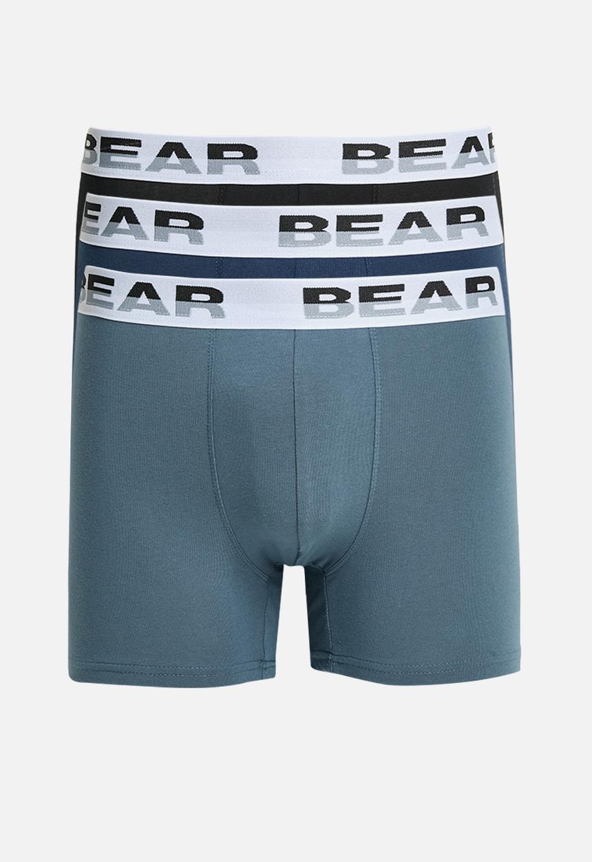 Bear - 3Pk Core Bodyshort - Blue Multi