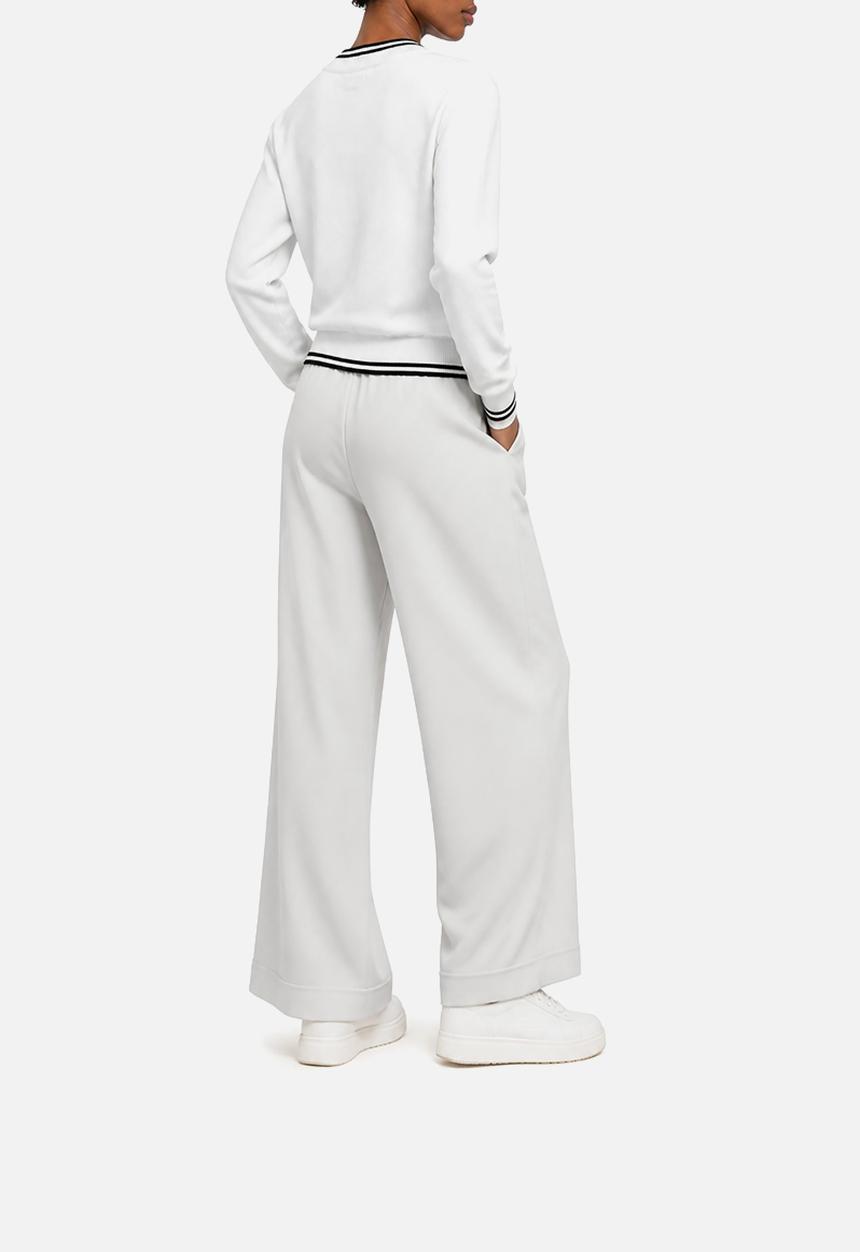 POLO - Wmn Farah  Sport V-Neck Track Top - White