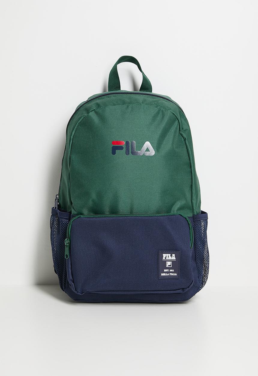 FILA - Ainsley Backpack - Evergreen/ Fila Blue