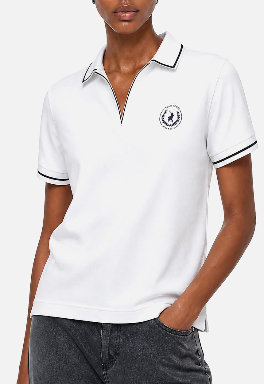 POLO - Wmn Mara Ss Interlock Golfer - White