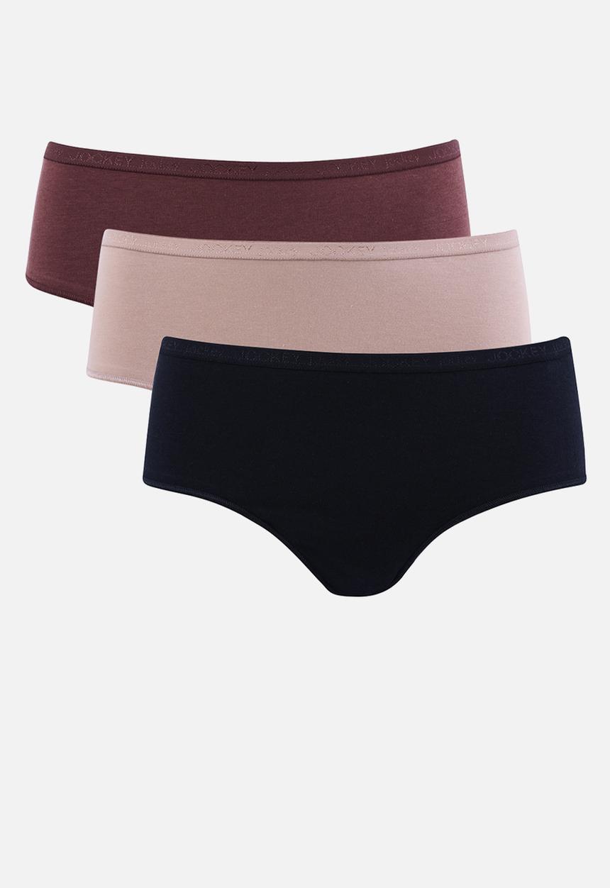 Jockey - 3 Pack forme cotton viscose boyleg - multi
