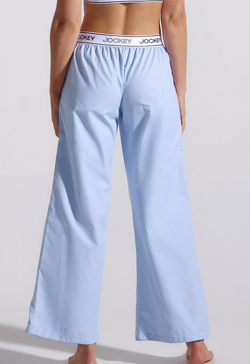 Jockey - Easy edit woven stripe pj pants - blue