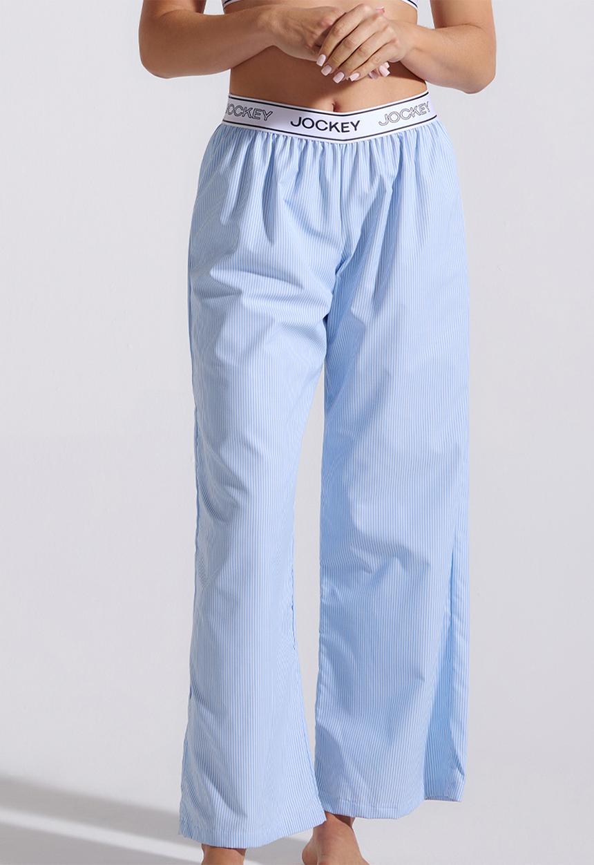 Jockey - Easy edit woven stripe pj pants - blue