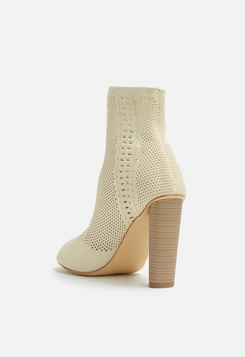 dailyfriday - Knitted sock peep toe bootie