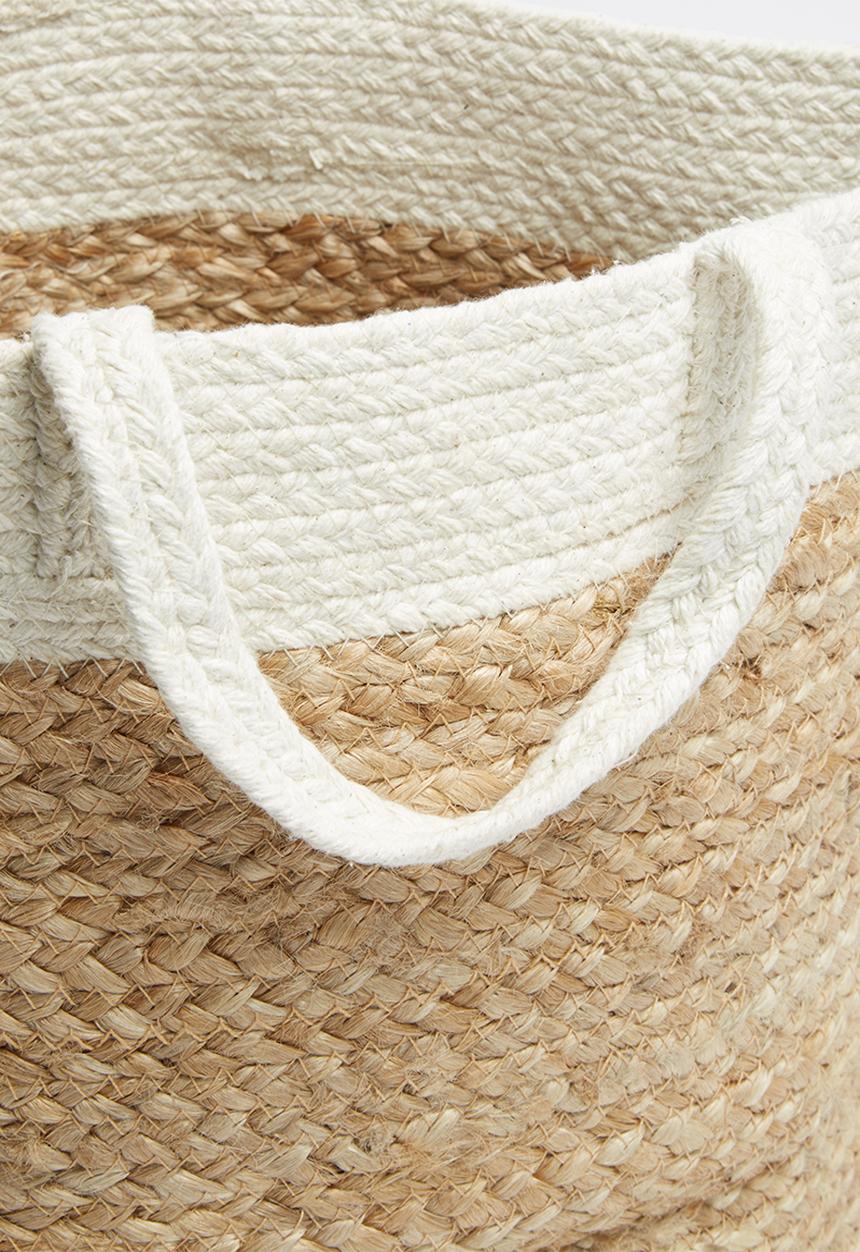 Sixth Floor - Jute & cotton basket