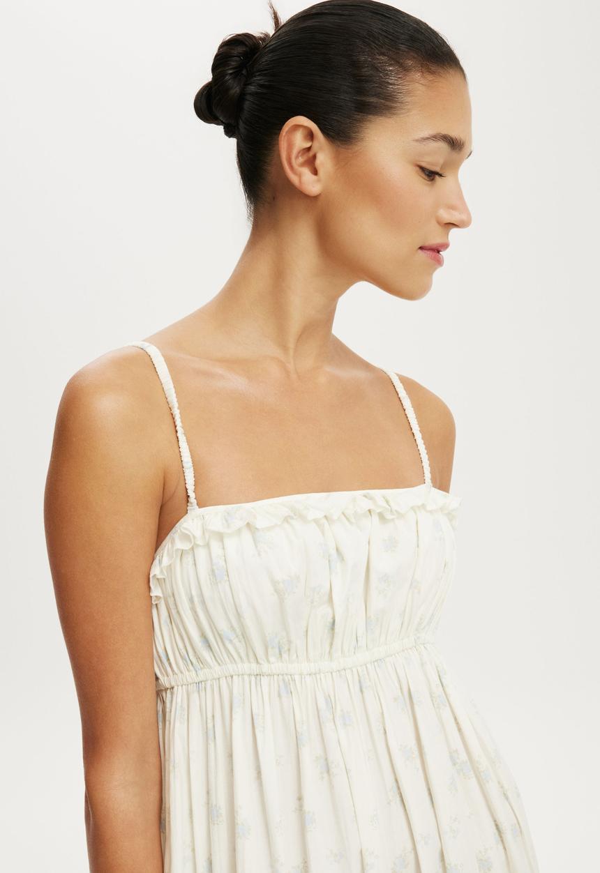 Cotton On - Poppy Tiered Maxi Dress - Thea Ditsy Blue