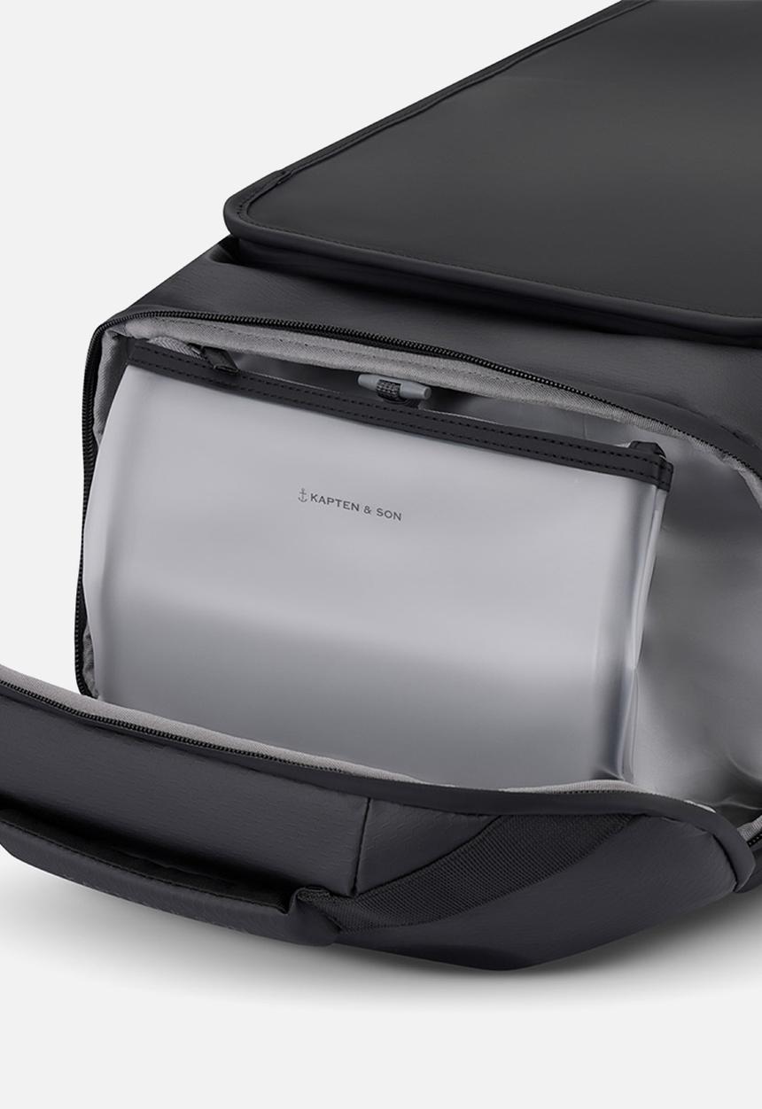 Kapten & Son - Lisbon Duffle Backpack S - All Black