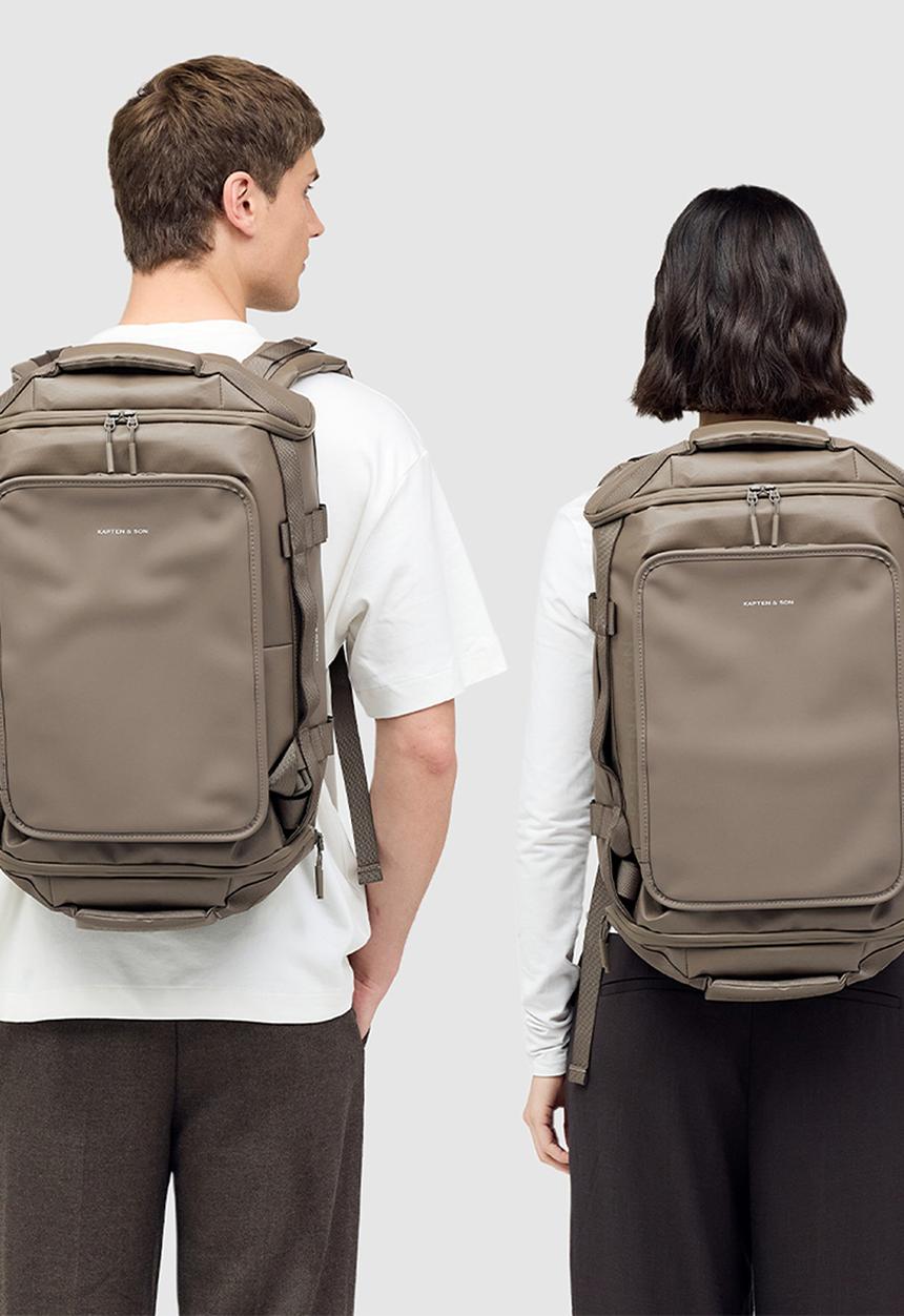 Kapten & Son - Lisbon Duffle Backpack S - Walnut