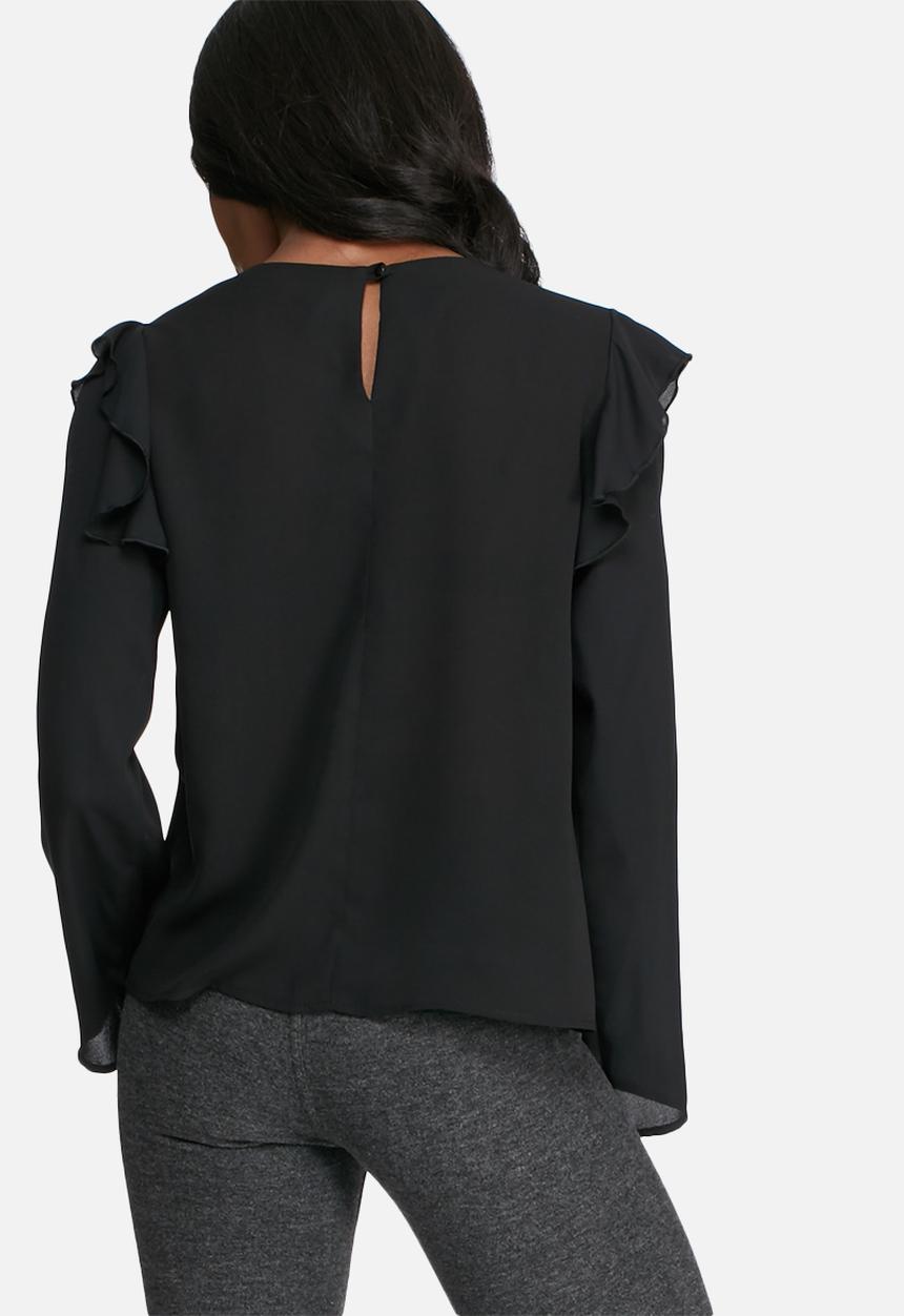 dailyfriday - Shoulder frill shell top