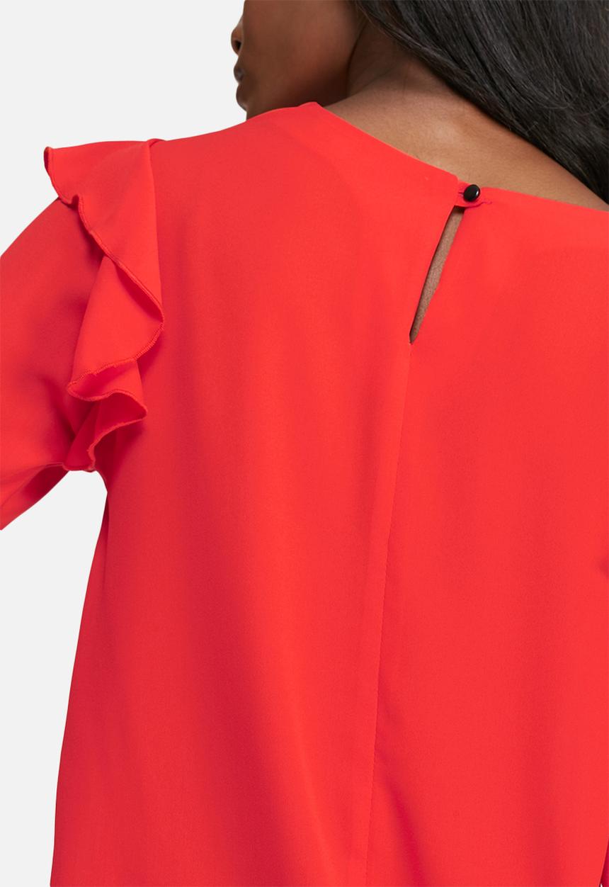 dailyfriday - Shoulder frill shell top