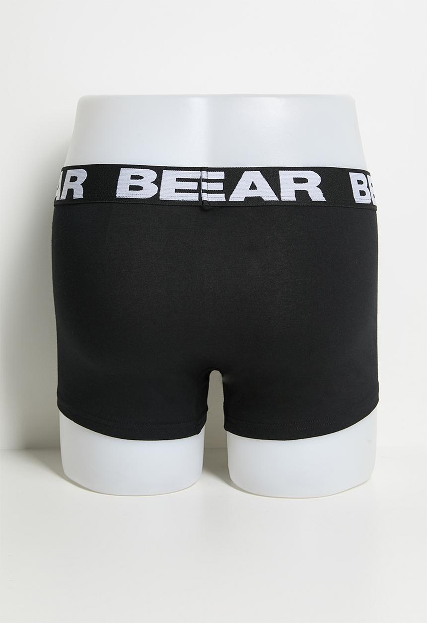 Bear - 2 Pack Shortleg Bodyshorts - Black/Grey