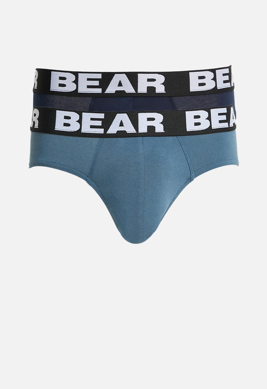 Bear - 2 Pack Brief - Navy/Denim Blue