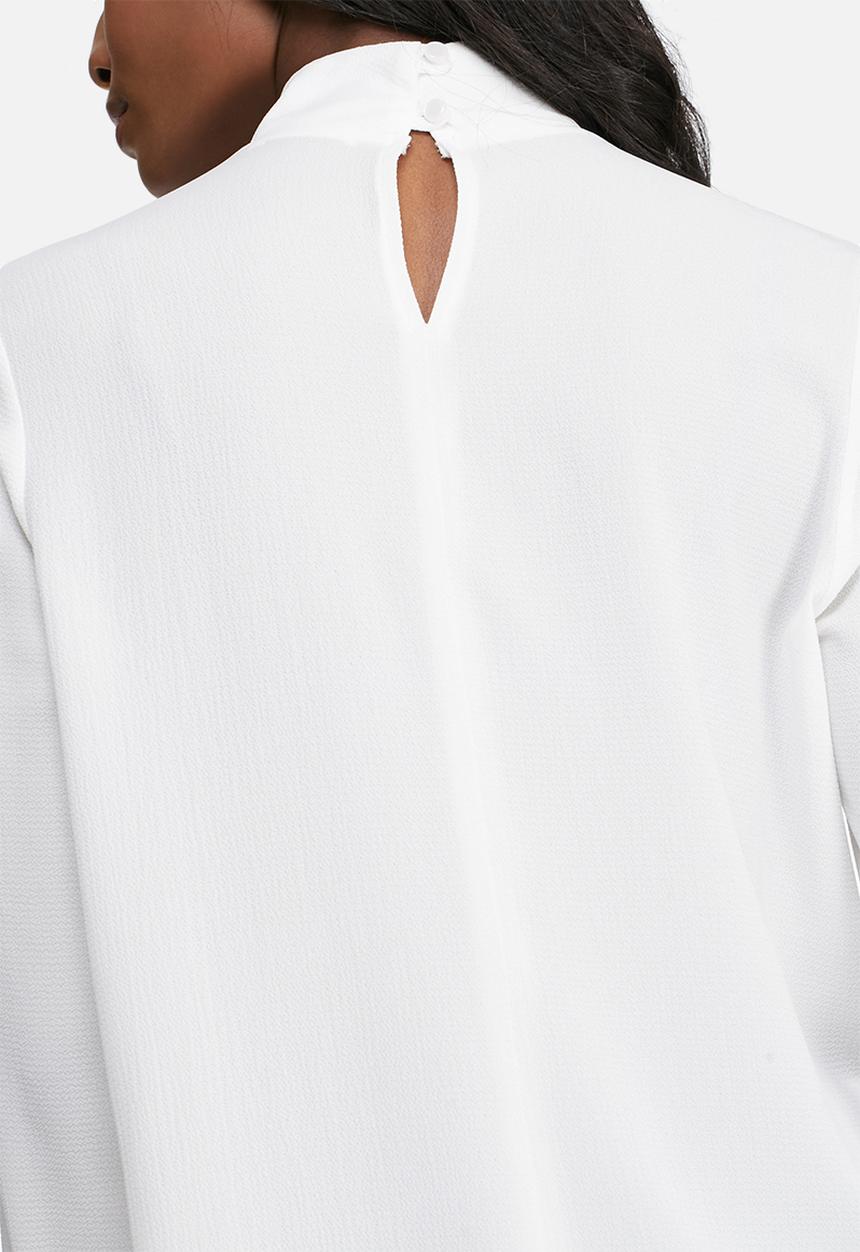 dailyfriday - Long sleeve choker blouse