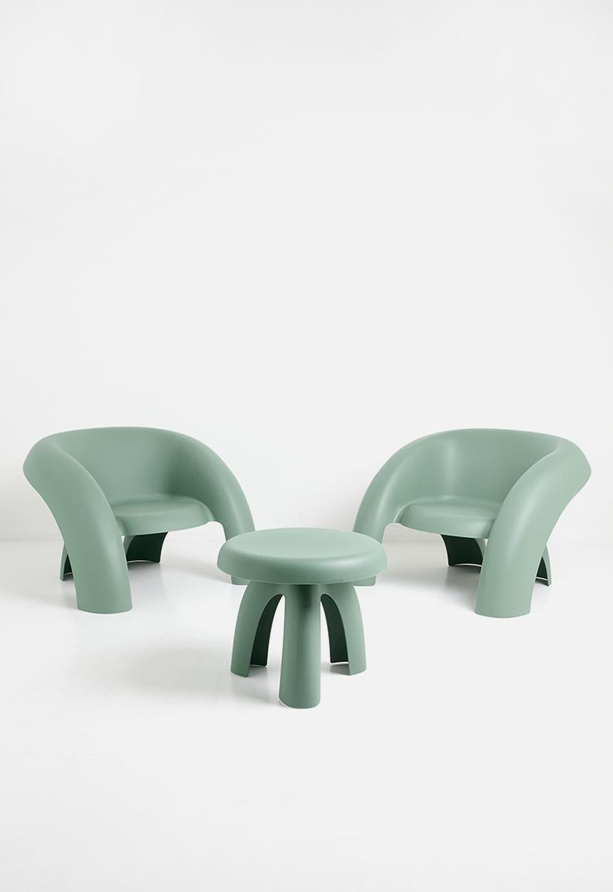 Sixth Floor - Bermuda 3 Piece Outdoor Set - Green