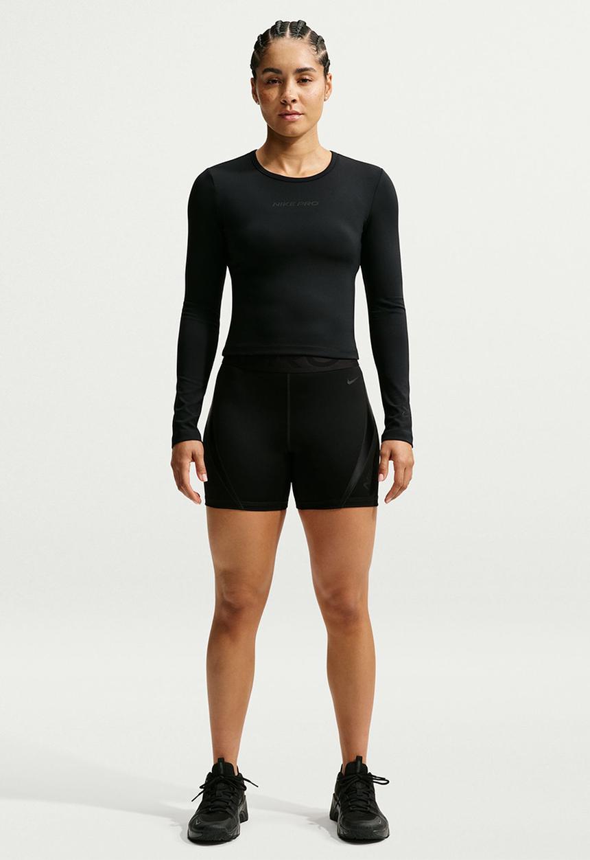 Nike - W Nk Pro Sculpt Long-Sleeve Top - Black/Black