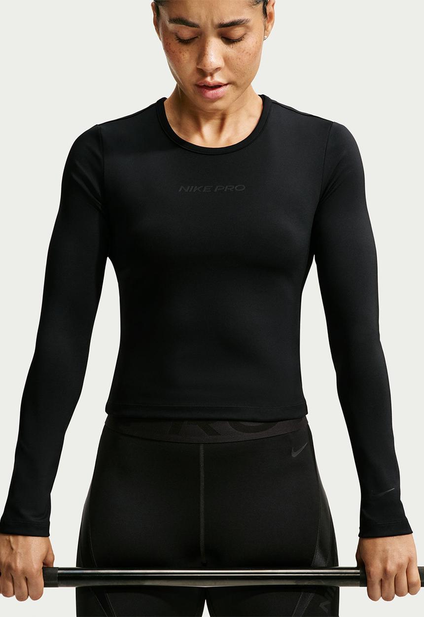Nike - W Nk Pro Sculpt Long-Sleeve Top - Black/Black