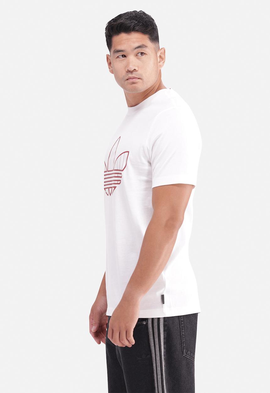 adidas Originals - Trefoil INFILL Tee - cloud white/red