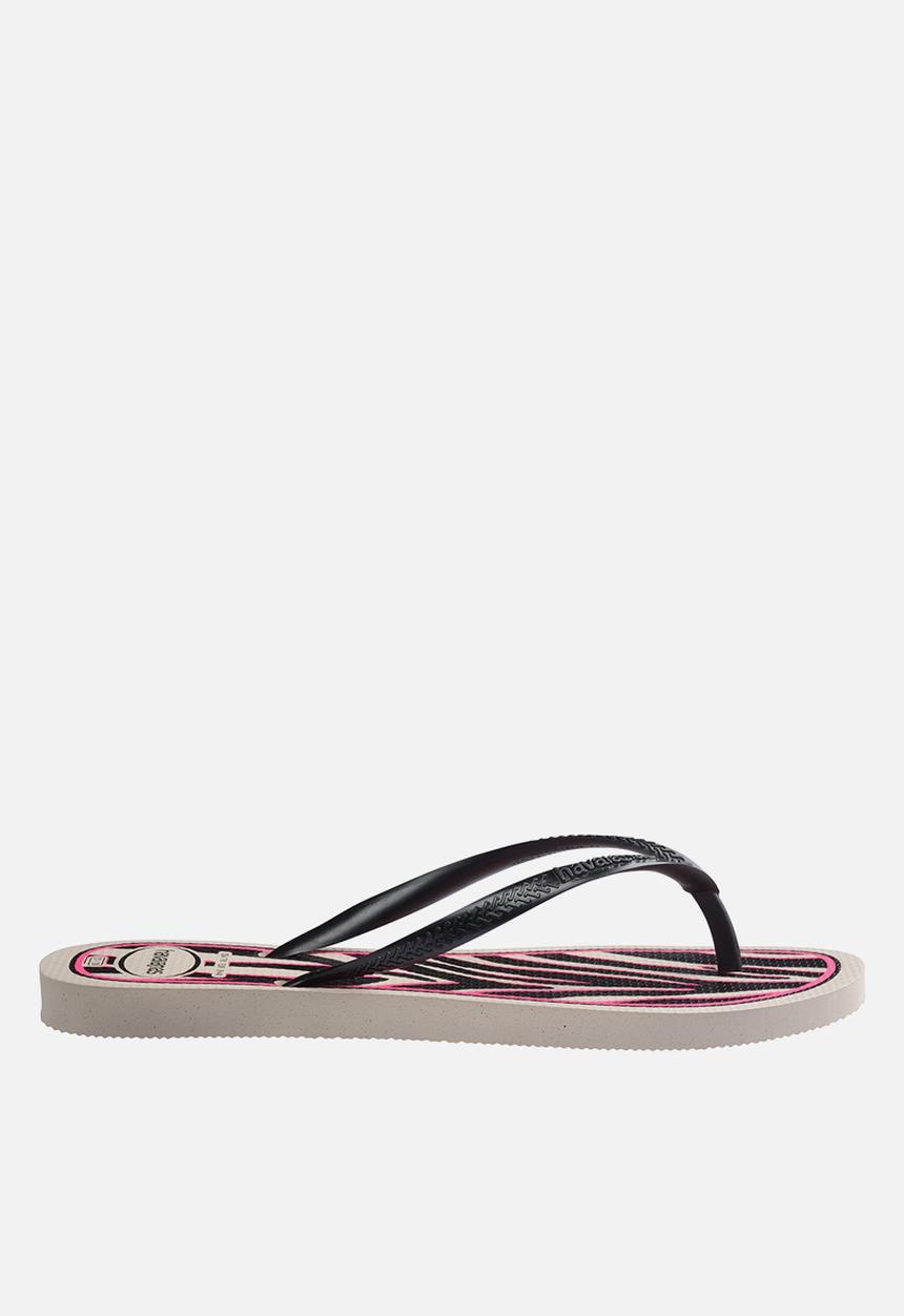 Havaianas - Slim animal - beige straw/met steel grey