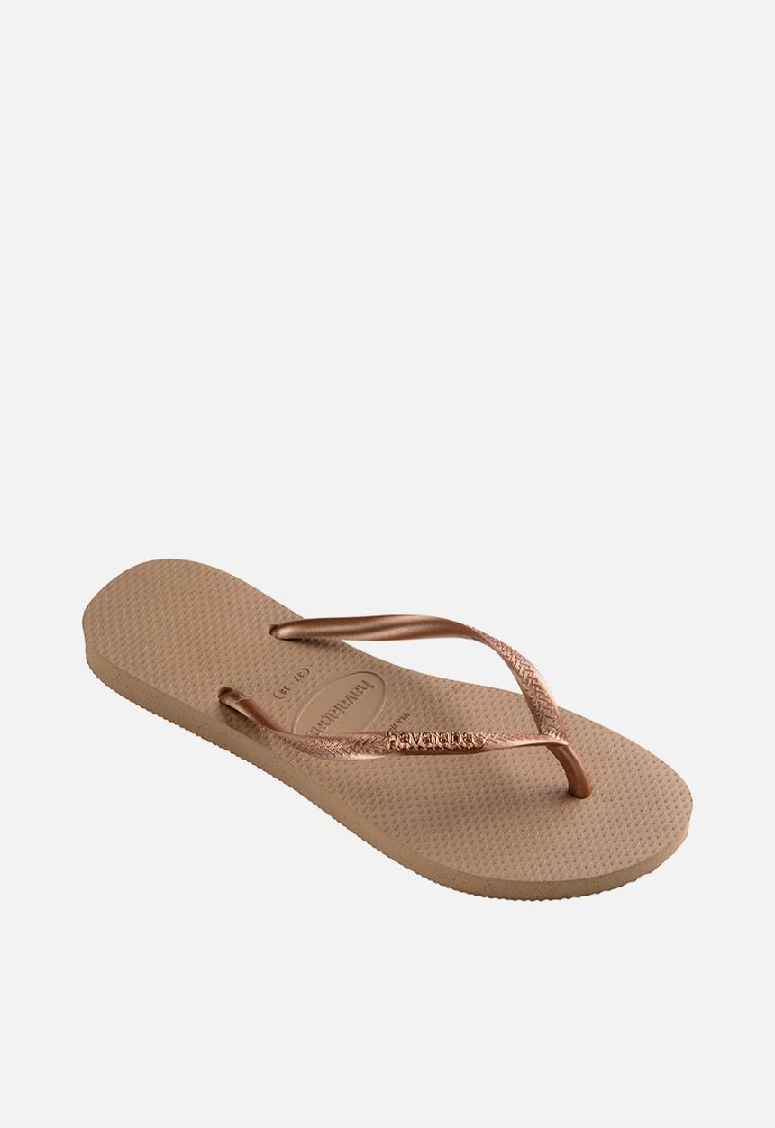 Havaianas - Slim logo - metallic rose gold