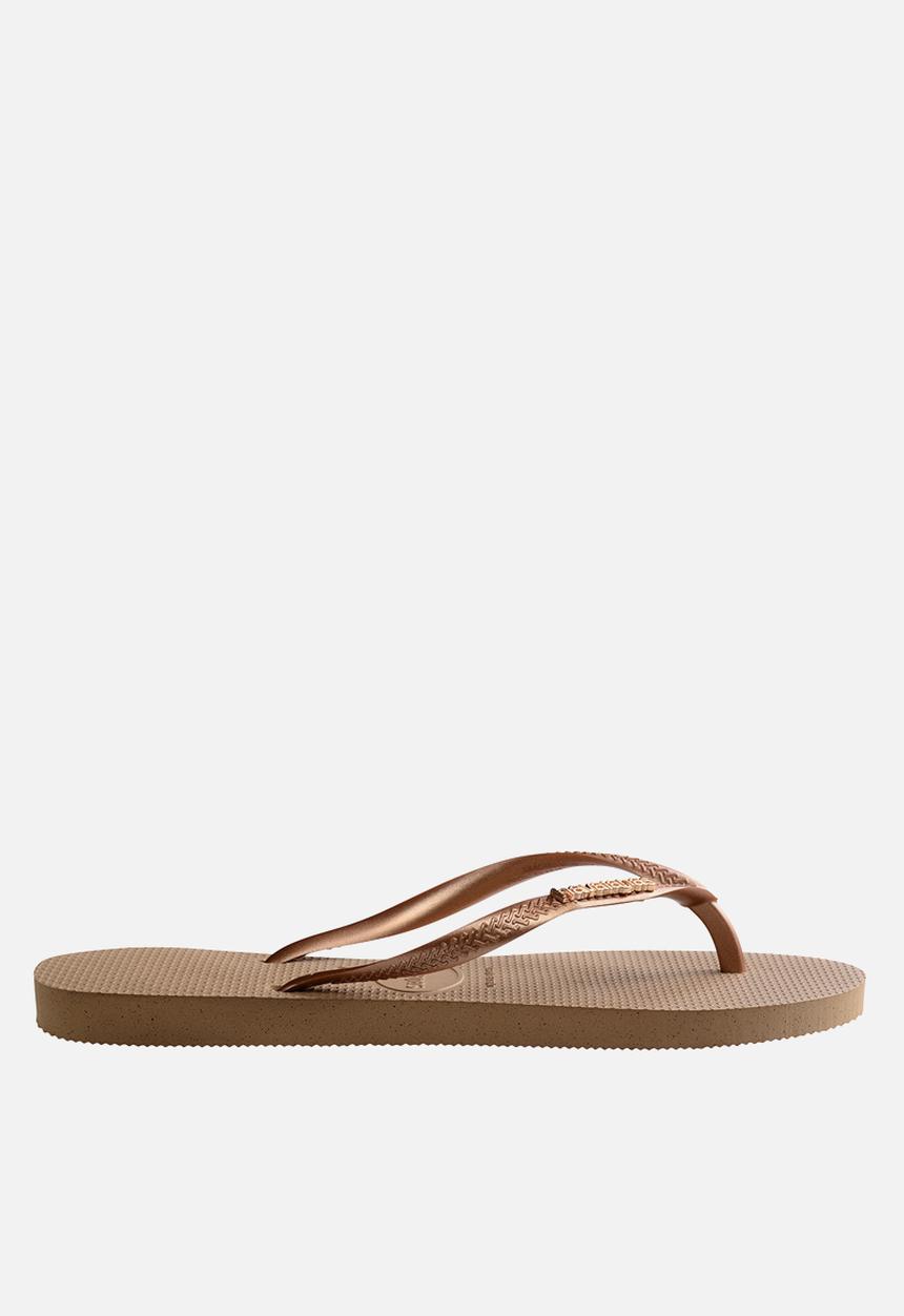 Havaianas - Slim logo - metallic rose gold