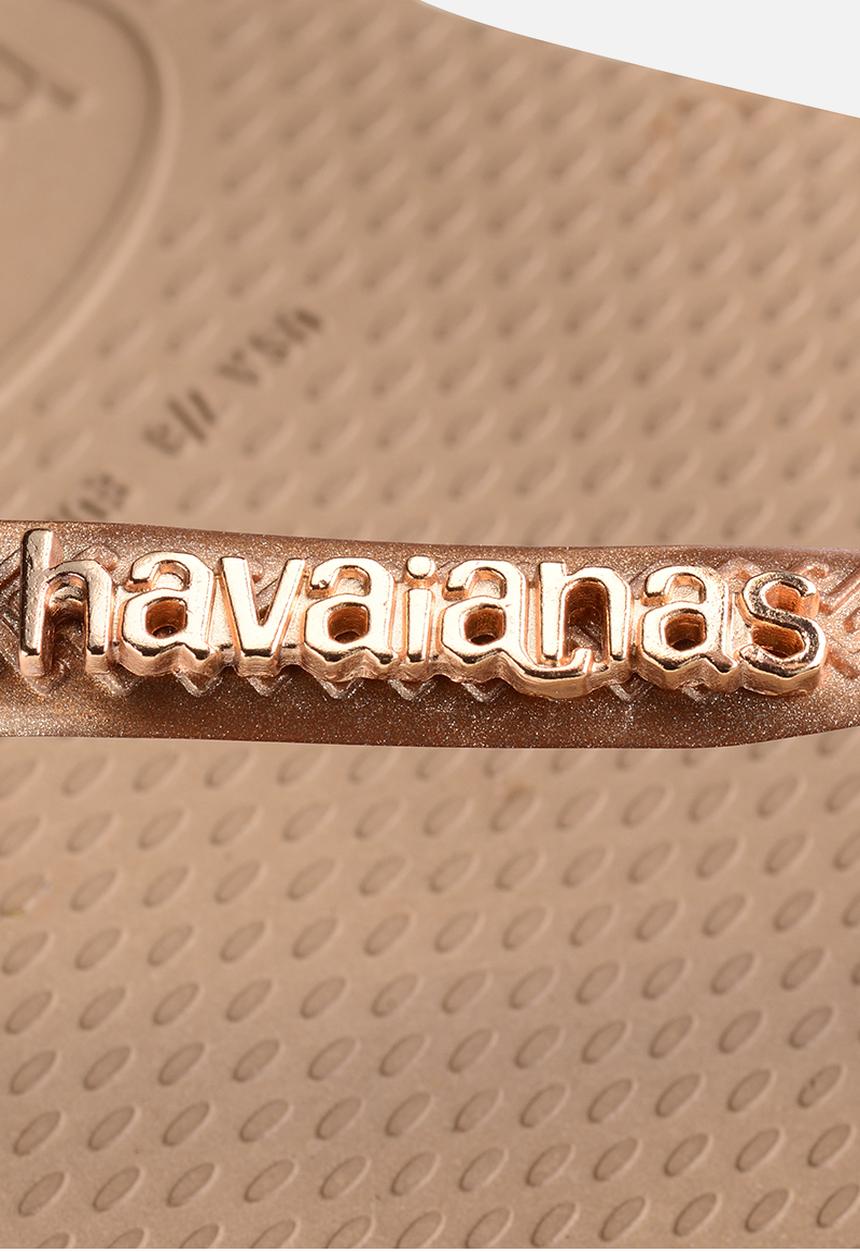Havaianas - Slim logo - metallic rose gold
