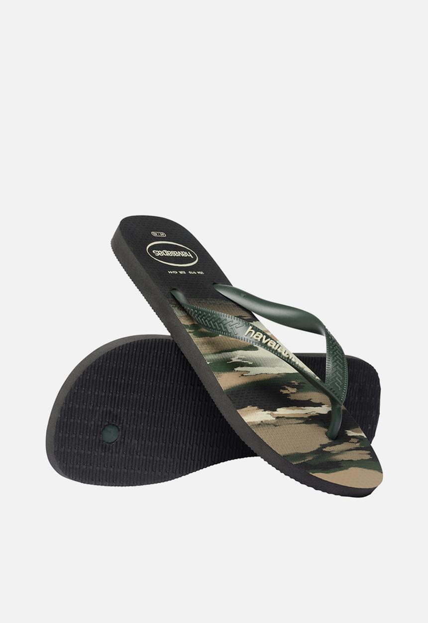 Havaianas - Top Camu - Black/Green Olive