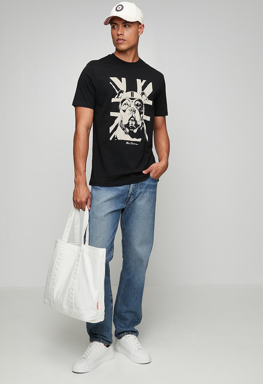 Ben Sherman - Bulldog Tee Shirt - Black