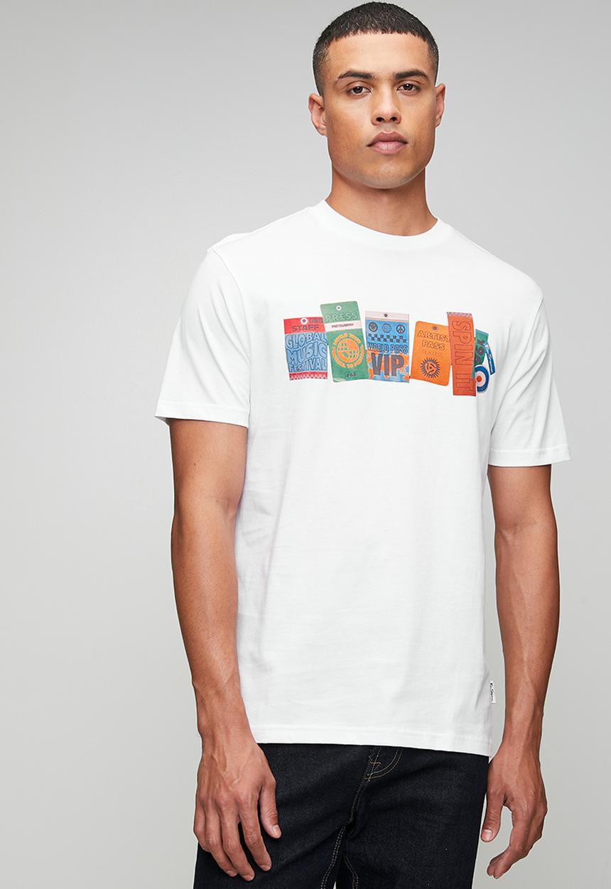 Ben Sherman - Festival Pass Tee Shirt - White