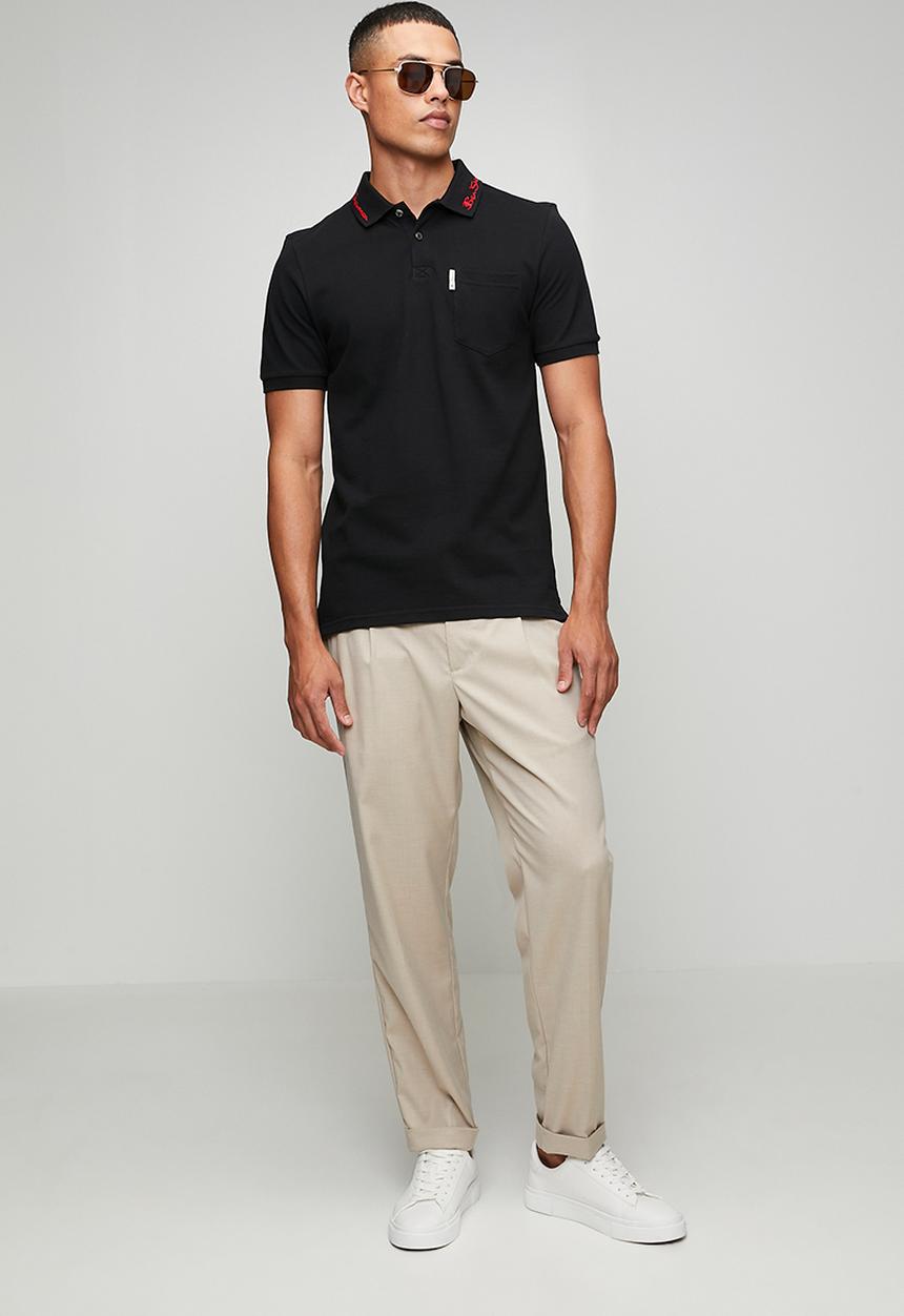 Ben Sherman - Benjamin Polo S/S - Black