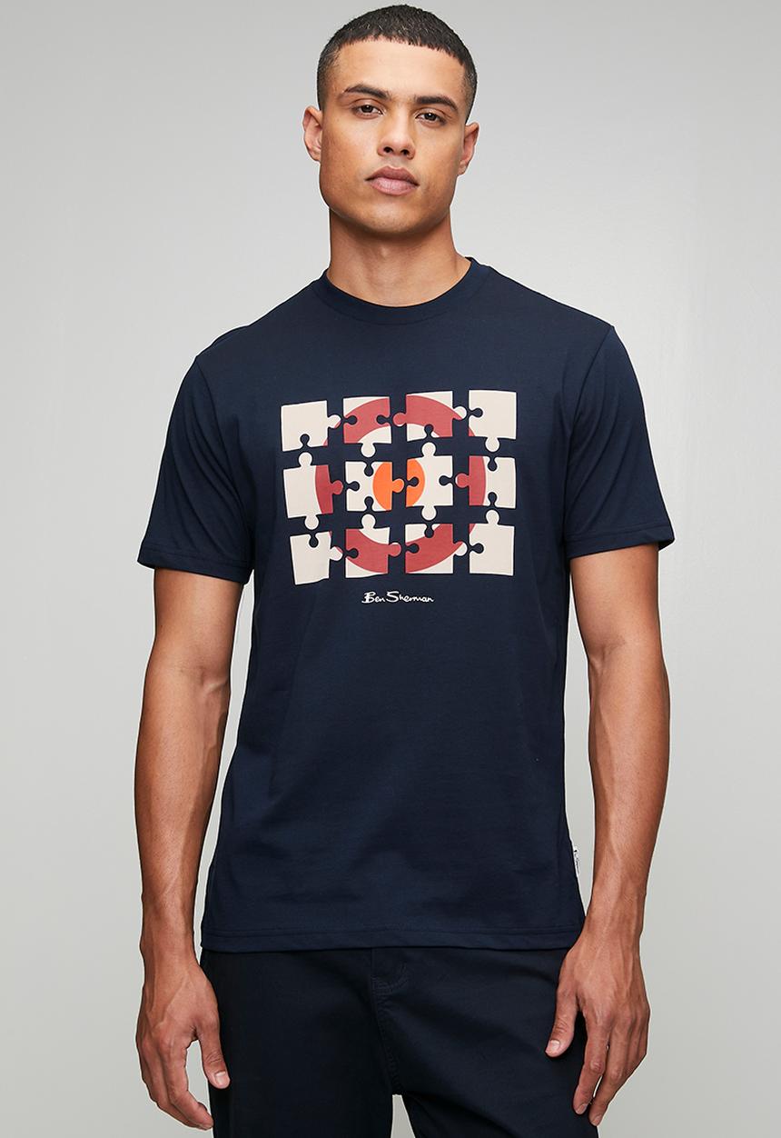 Ben Sherman - Puzzle Target Tee Shirt - Navy