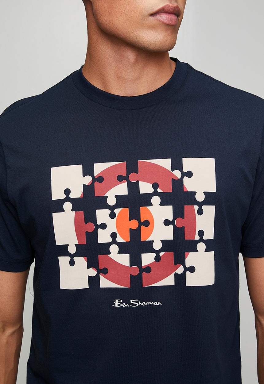 Ben Sherman - Puzzle Target Tee Shirt - Navy
