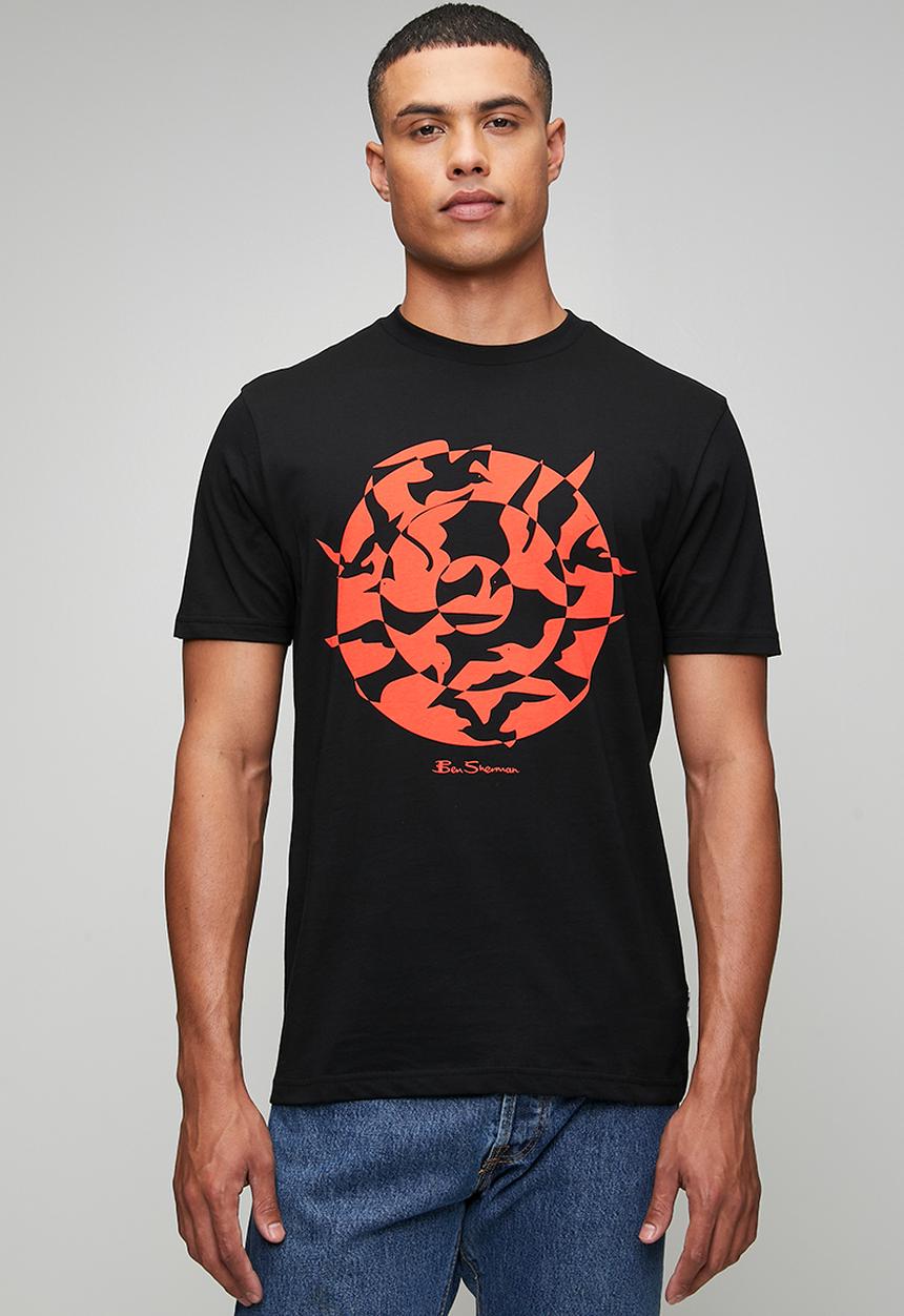 Ben Sherman - Seagull Target Tee Shirt - Black
