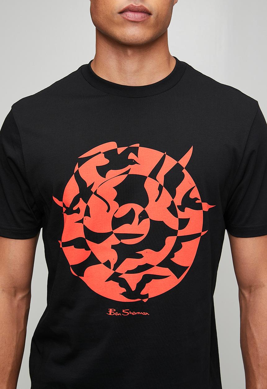 Ben Sherman - Seagull Target Tee Shirt - Black