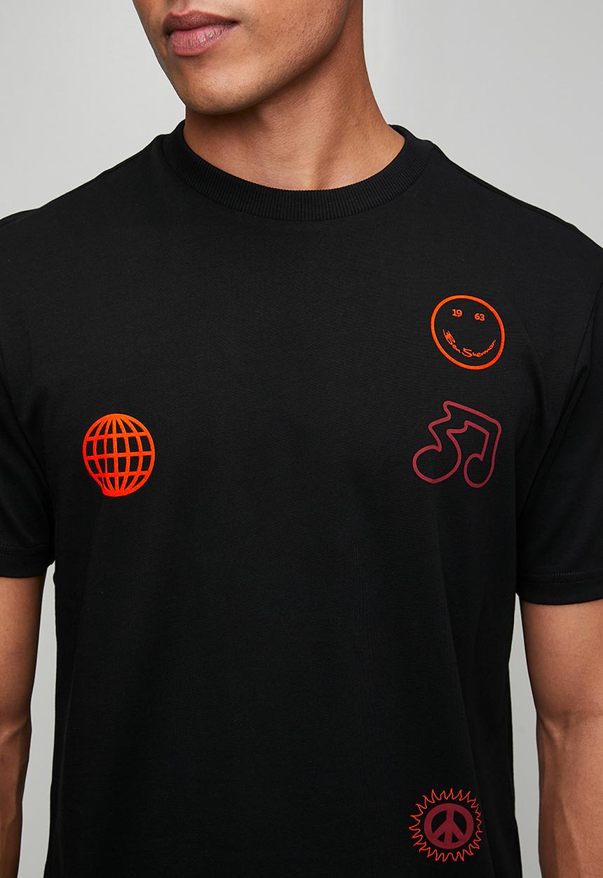 Ben Sherman - Festival Tee Shirt 260Gsm - Black
