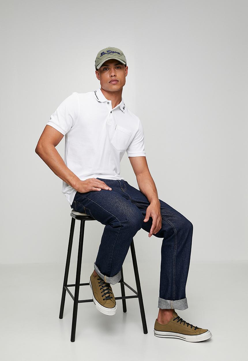 Ben Sherman - Benjamin Polo S/S - White