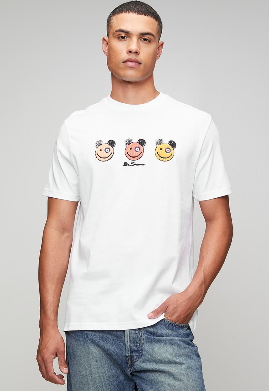 Ben Sherman - Happy Bears Chenille Applique 260Gsm - White