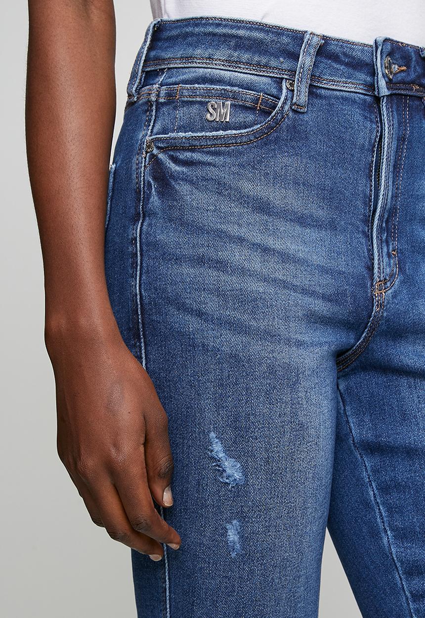 Steve Madden - Ladies zoe contour curvy dark wash skinny - dark blue