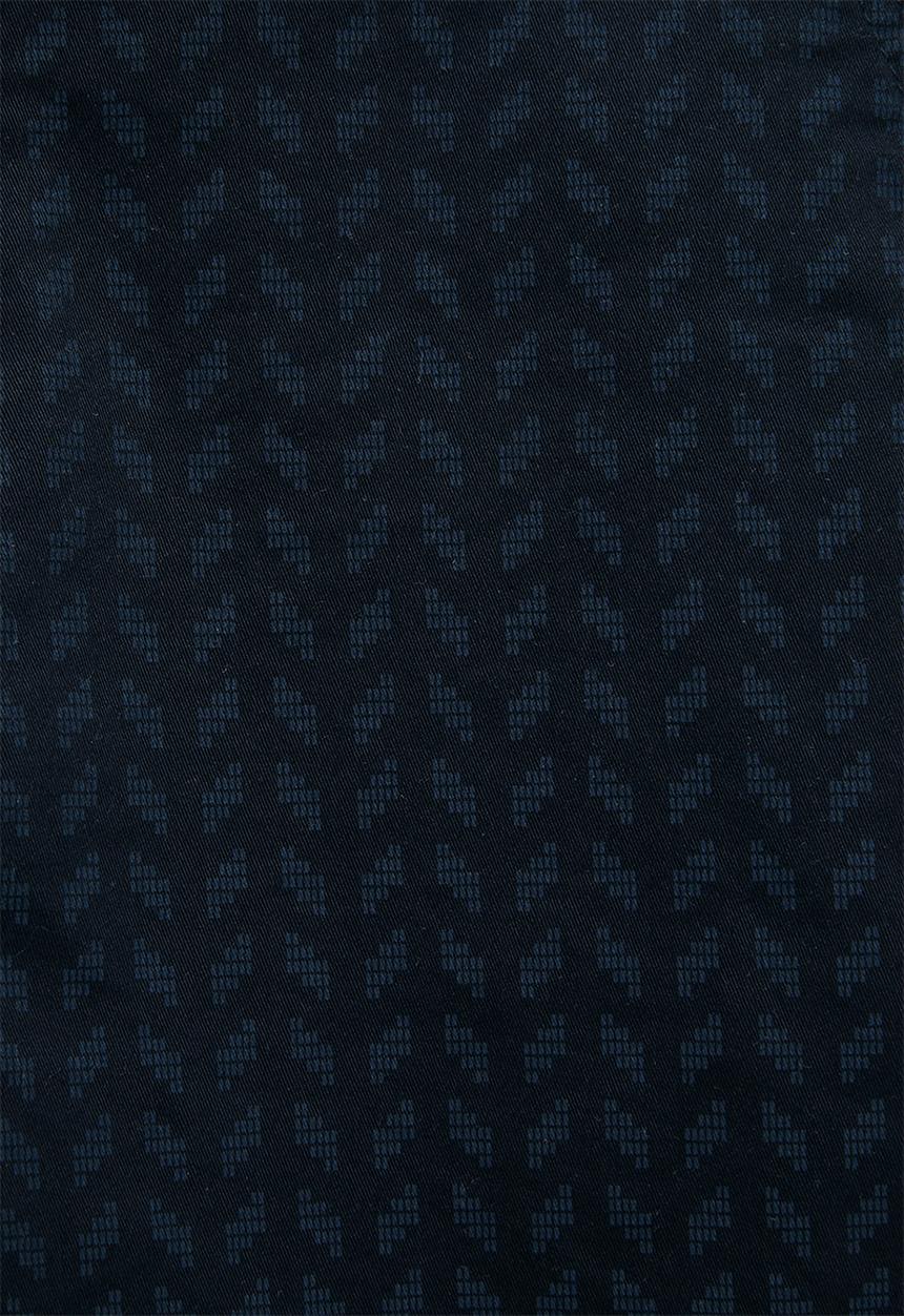 Pringle of Scotland - Henry Printed Thigh Chino Short - Navy