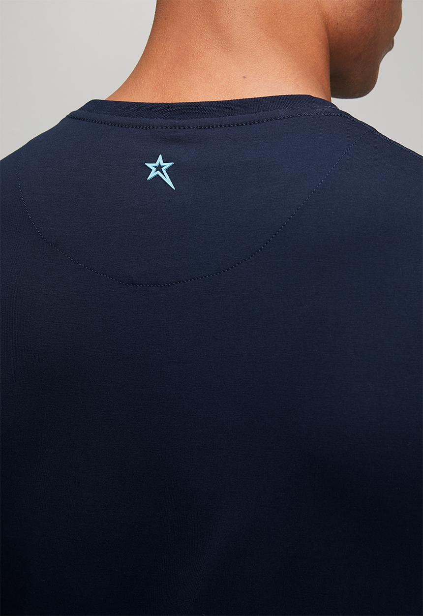 SOVIET - Crew Neck Fashion T-Shirt - Navy
