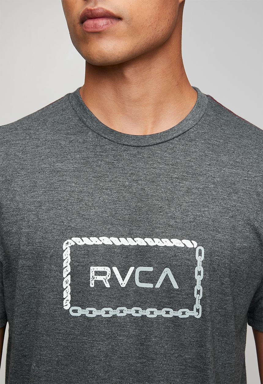 RVCA - Bonded Short sleeve Red Stitch - Black