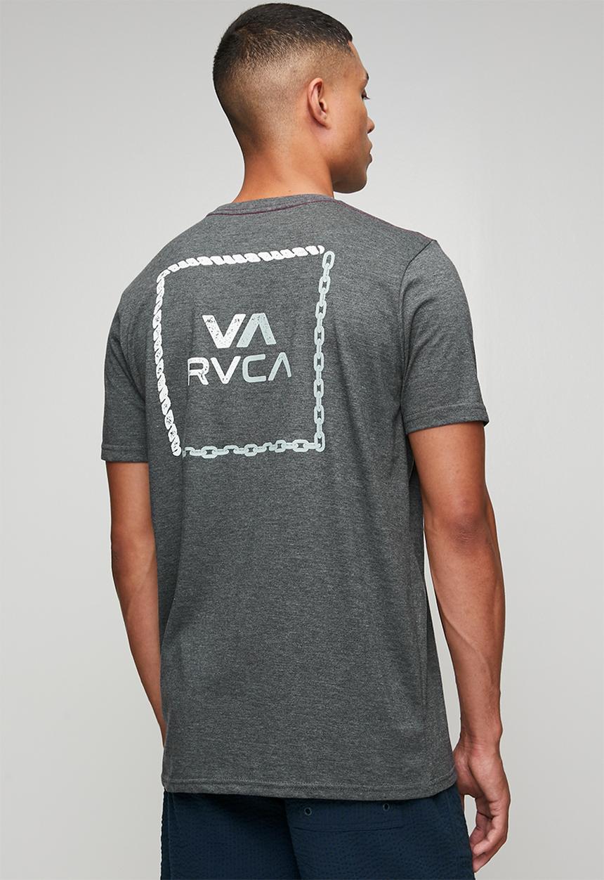 RVCA - Bonded Short sleeve Red Stitch - Black